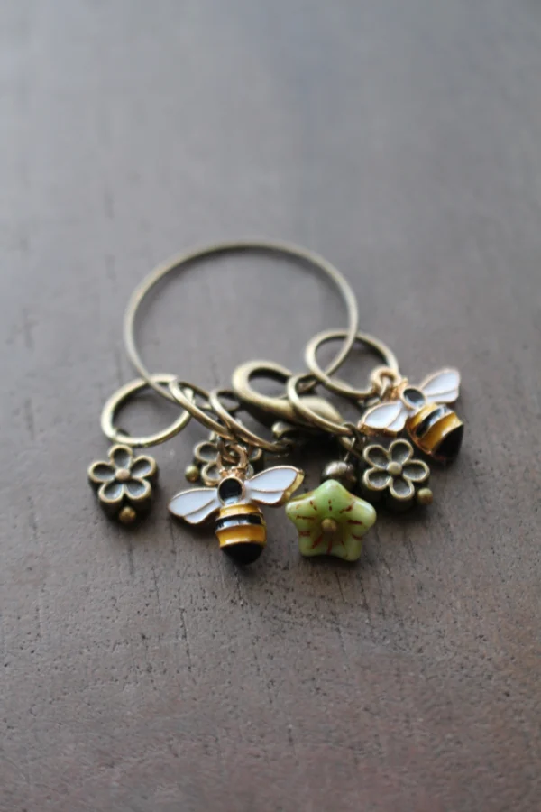 Bee and Bloom Stitch Markers - Image 3