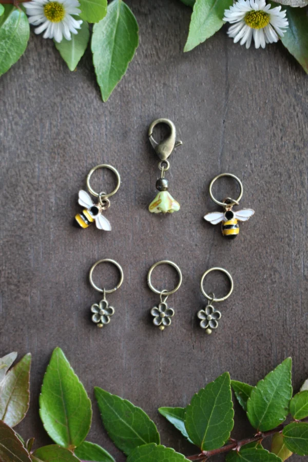 Bee and Bloom Stitch Markers - Image 4