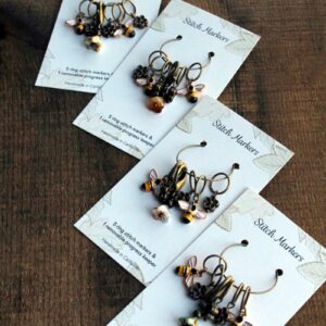 Bee and Bloom Stitch Markers